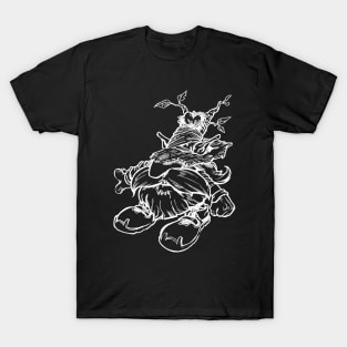 White on black tree dwarf T-Shirt